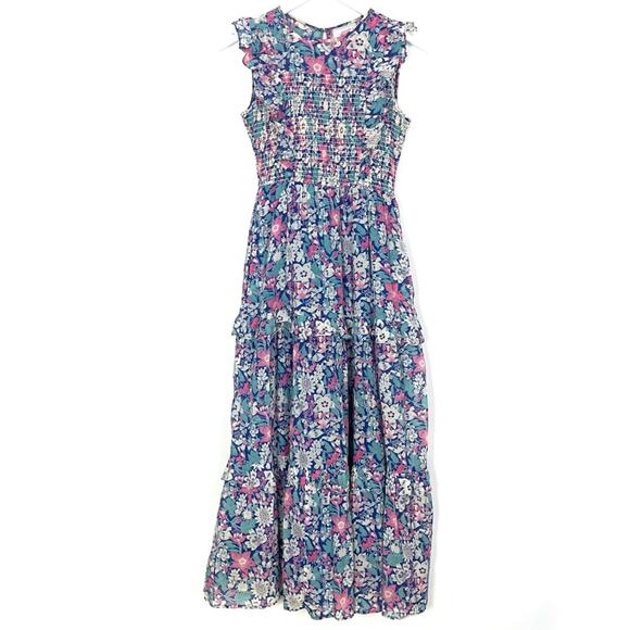 Banjanan Iris Smocked Floral-Print Maxi Dress - Picture 3 of 12